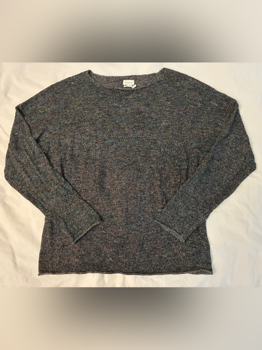 Paul Smith Unisex Crewneck Sweater in Heathered Navy Multicolor